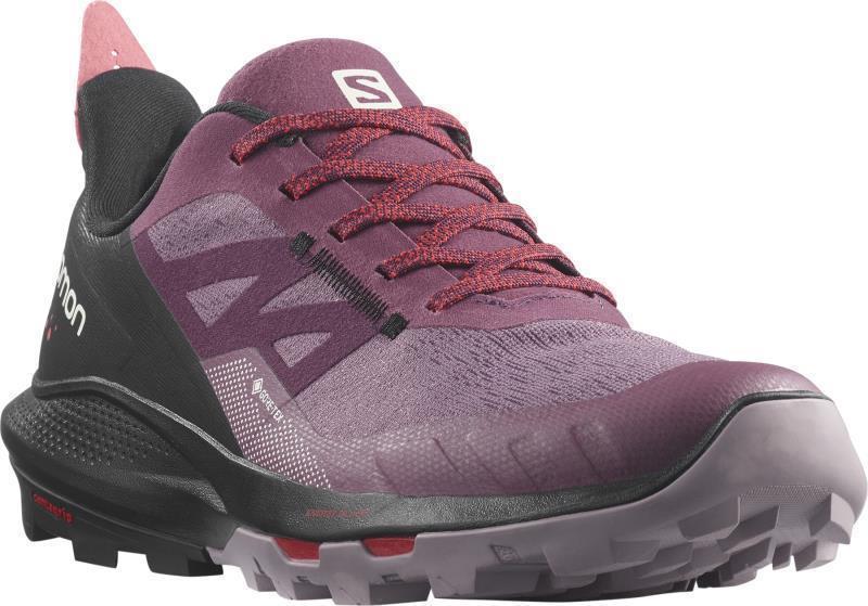 Outpulse GTX - Womens - Tulipwood / Black / Poppy Red 2