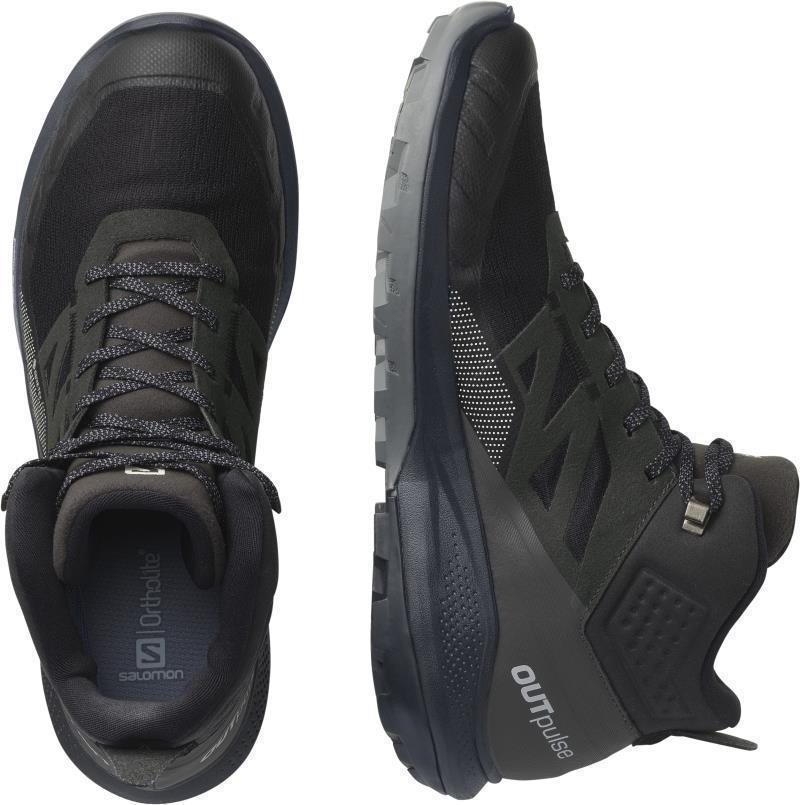 Outpulse Mid GTX - Mens - Wrought Iron / Black / Vibrant Orange 4