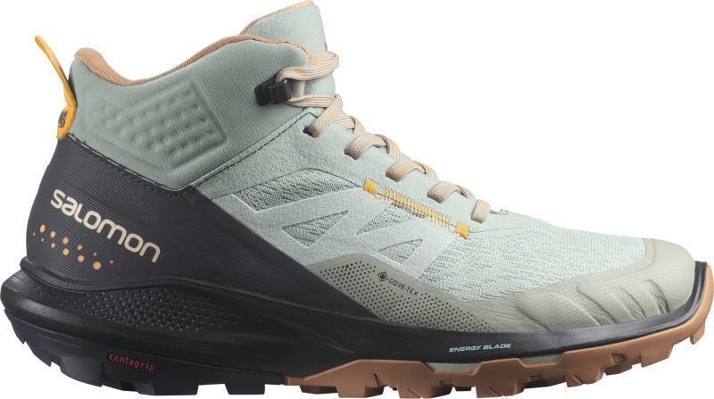 Outpulse Mid GTX - Womens - Wrought Iron / Ebony / Blazing Orange 2