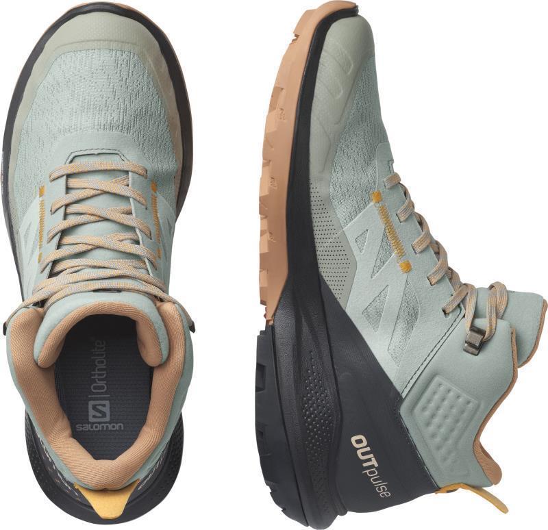 Outpulse Mid GTX - Womens - Wrought Iron / Ebony / Blazing Orange 4