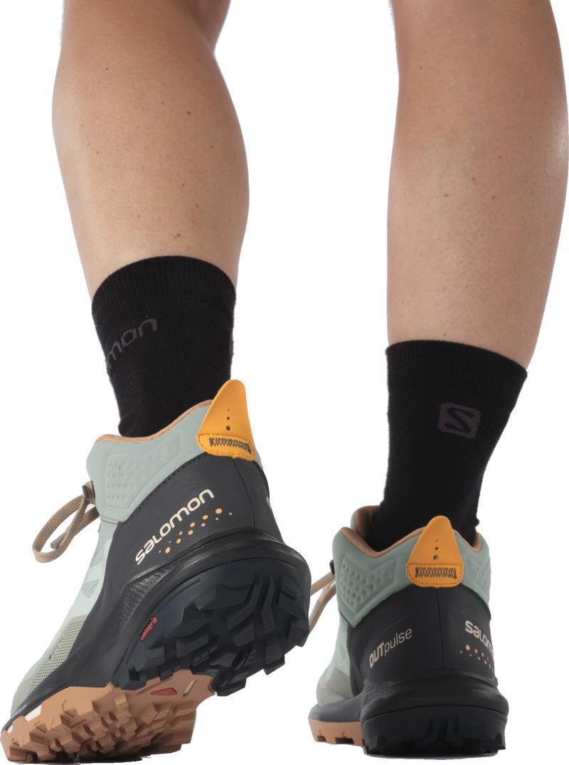 Outpulse Mid GTX - Womens - Wrought Iron / Ebony / Blazing Orange 7