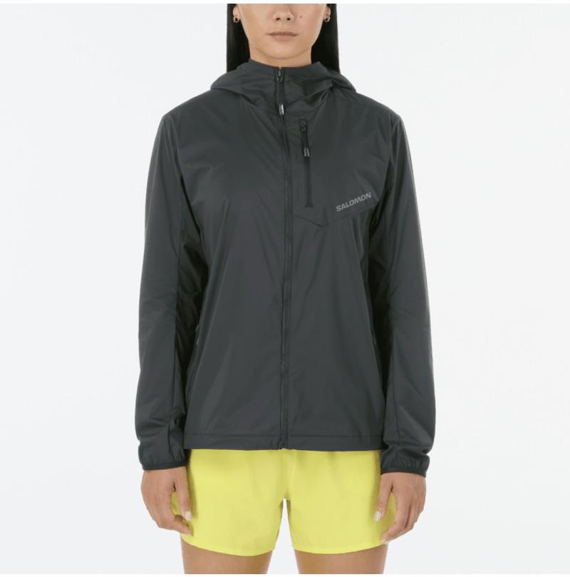 Outwind Full Zip Hood Jacket - Womens - deep black 1
