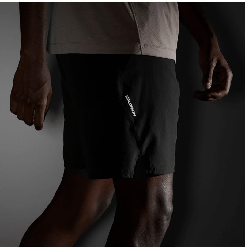 SHAKEout Core 2-In-1 Shorts, 7" Inseam - Mens - deep black 1