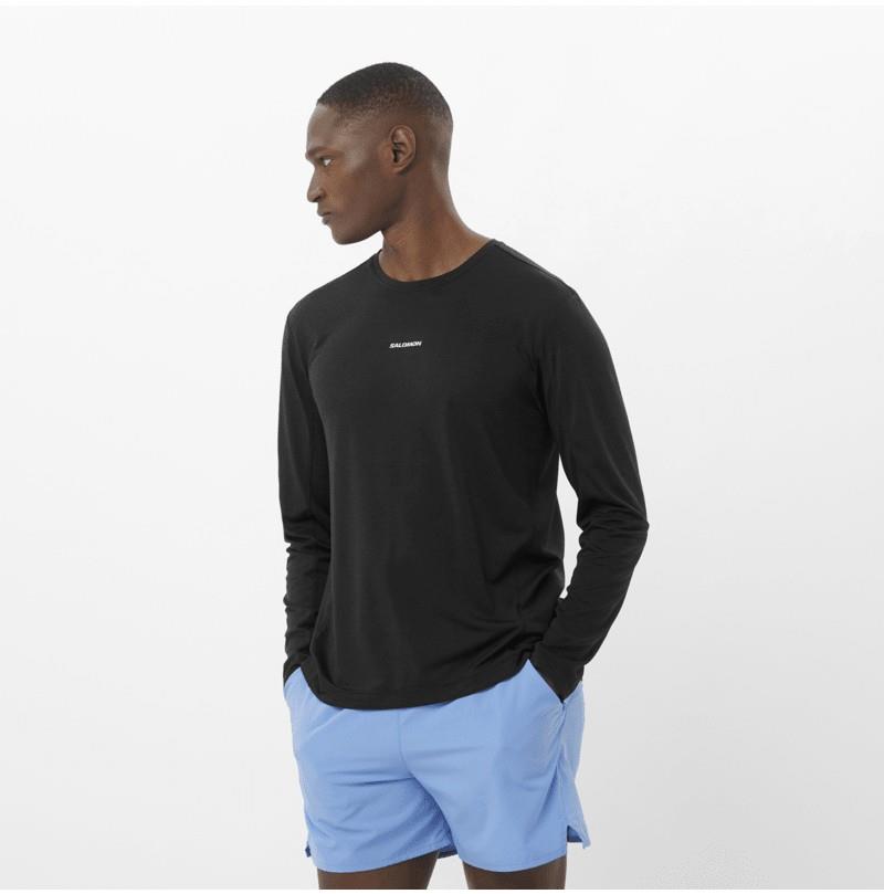 SHAKEout Core LS Tee - Mens - deep black 1