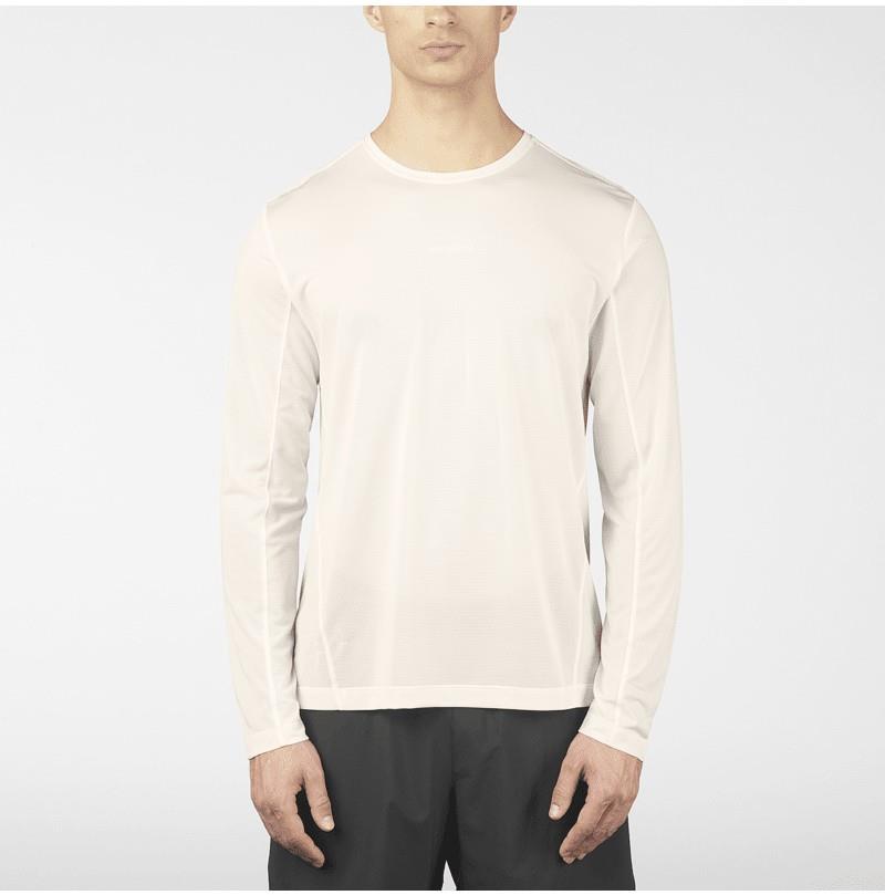 SHAKEout Core LS Tee - Mens - whisper white 1