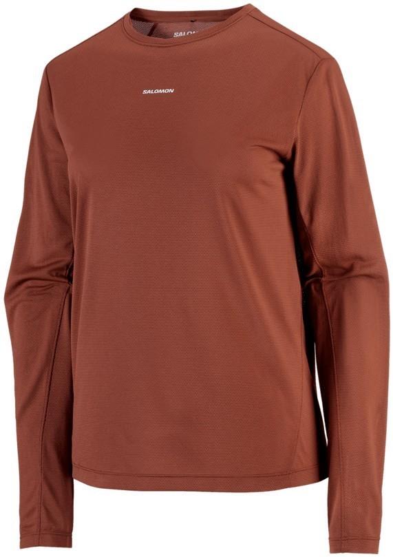 SHAKEout Core LS Tee - Womens - burnt umber 1