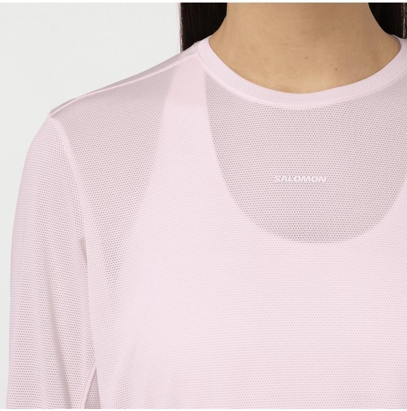 SHAKEout Core LS Tee - Womens - icy pink 1