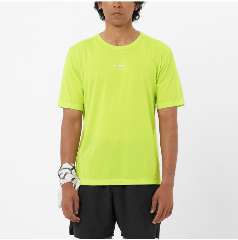 SHAKEout Core SS Tee - Mens - acid lime 1