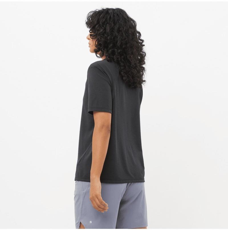 SHAKEout Core SS Tee - Womens - deep black 1