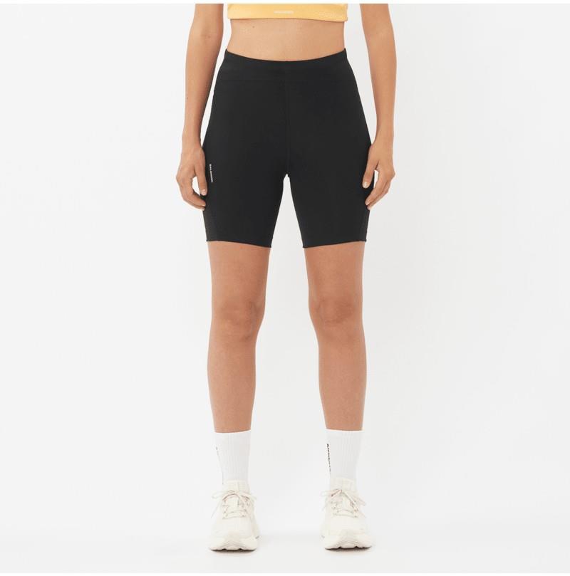SHAKEout Core Short Tights, 6" Inseam - Womens - deep black 1
