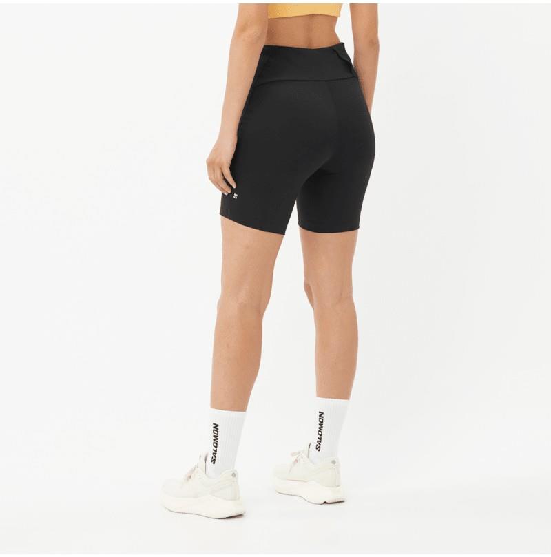 SHAKEout Core Short Tights, 6" Inseam - Womens - deep black 1