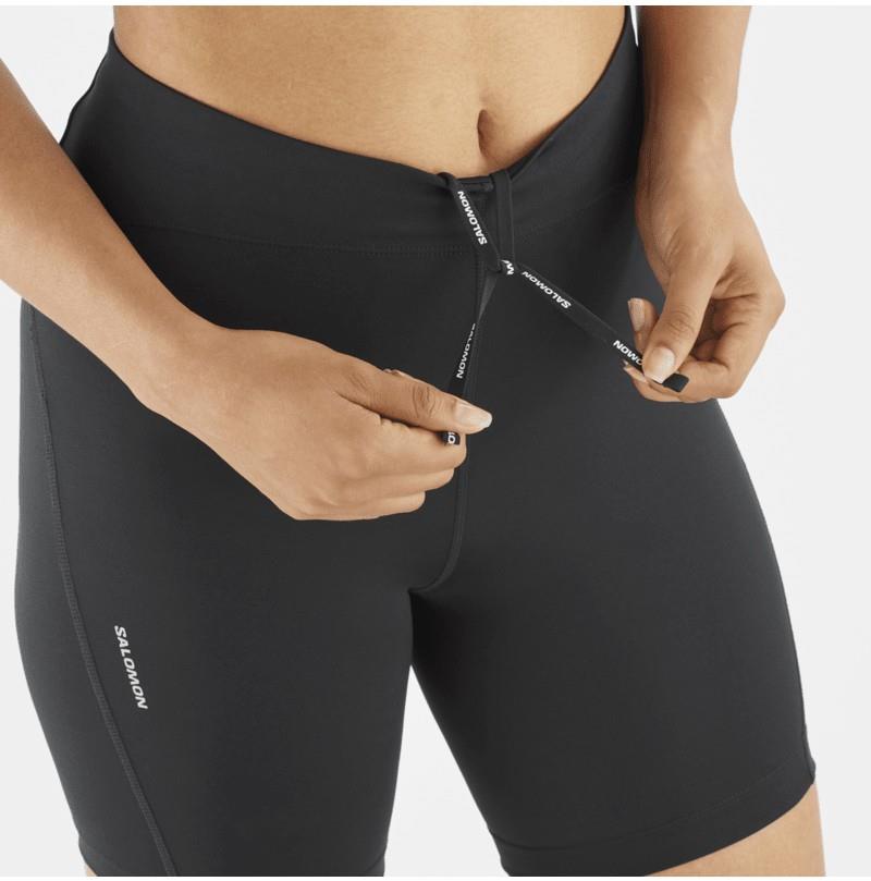 SHAKEout Core Short Tights, 6" Inseam - Womens - deep black 1