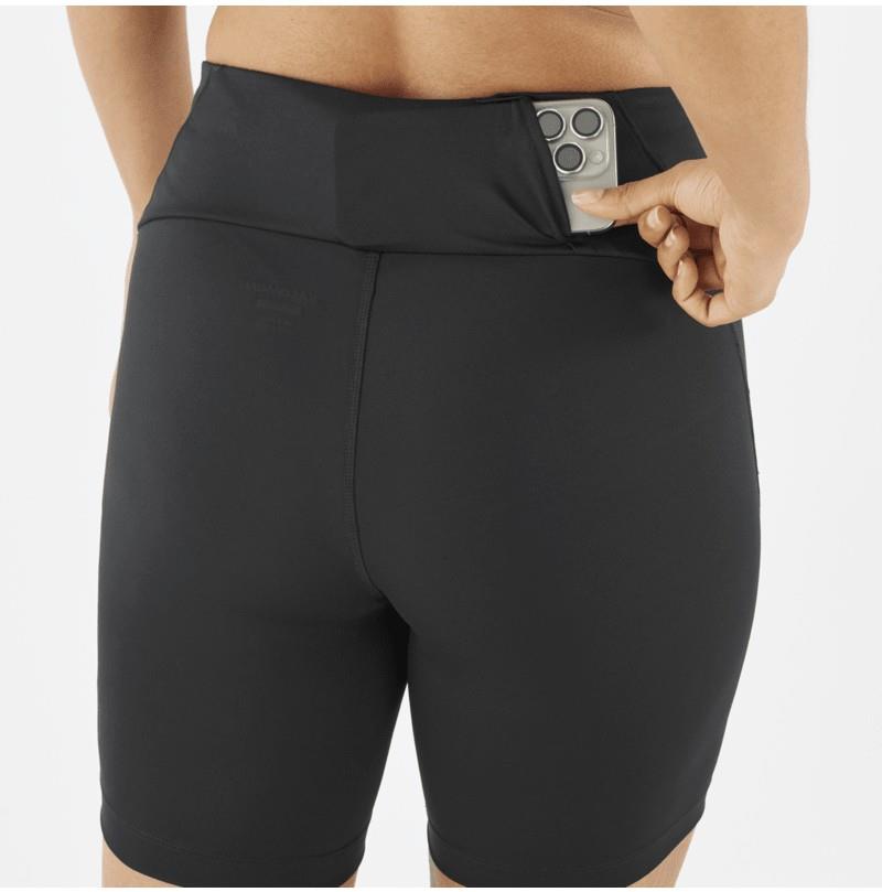 SHAKEout Core Short Tights, 6" Inseam - Womens - deep black 1