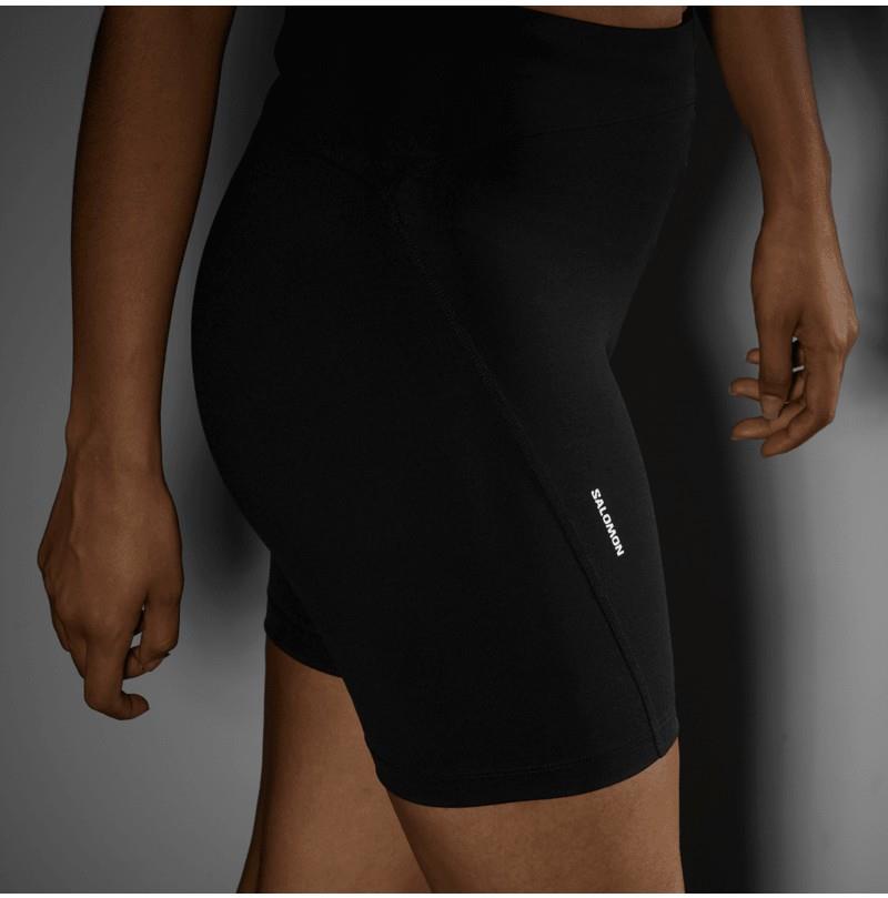 SHAKEout Core Short Tights, 6" Inseam - Womens - deep black 1