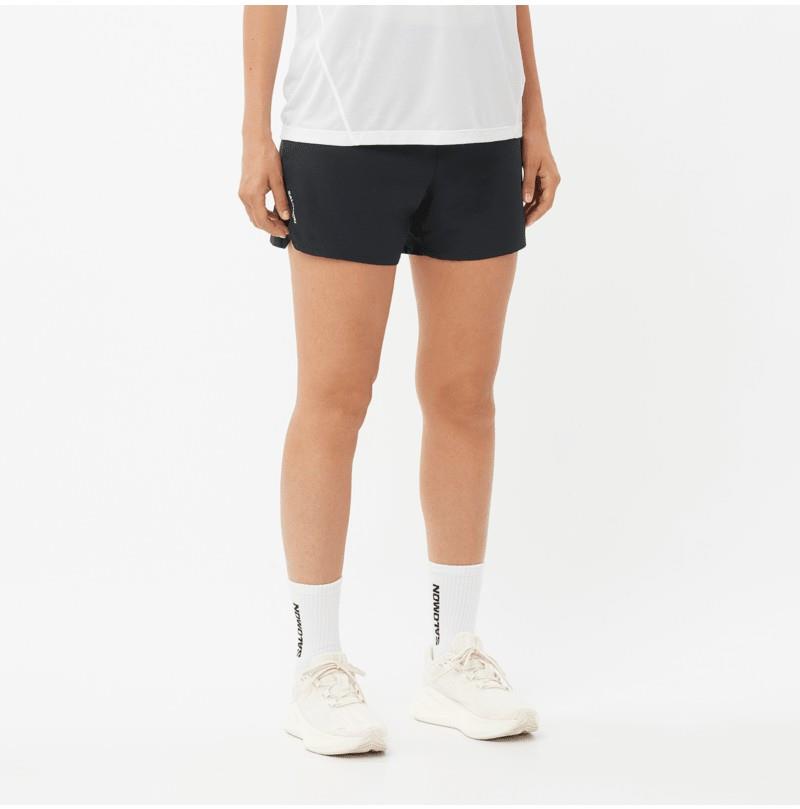 SHAKEout Core Shorts, 4" Inseam - Womens - deep black 1