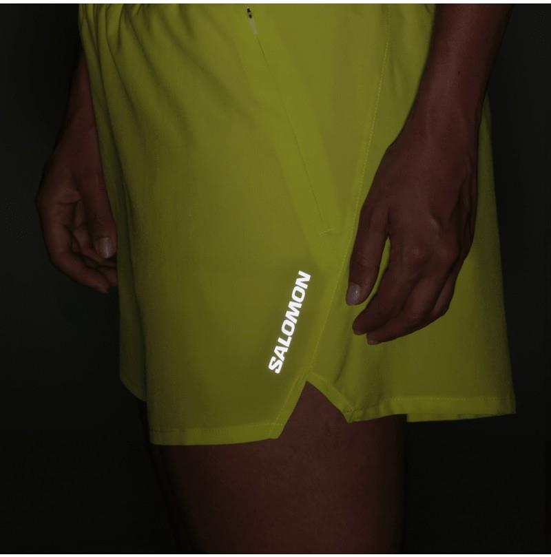 SHAKEout Core Shorts, 4" Inseam - Womens - lime 1