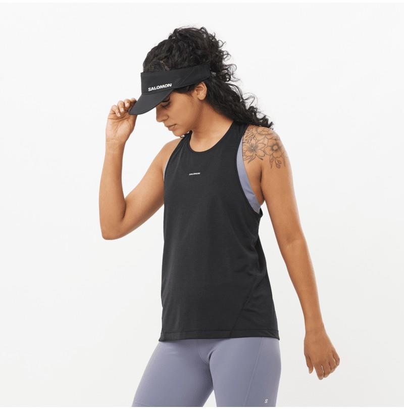 SHKout Core Tank - Womens - deep black 1