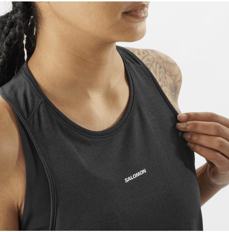 SHKout Core Tank - Womens - deep black 1