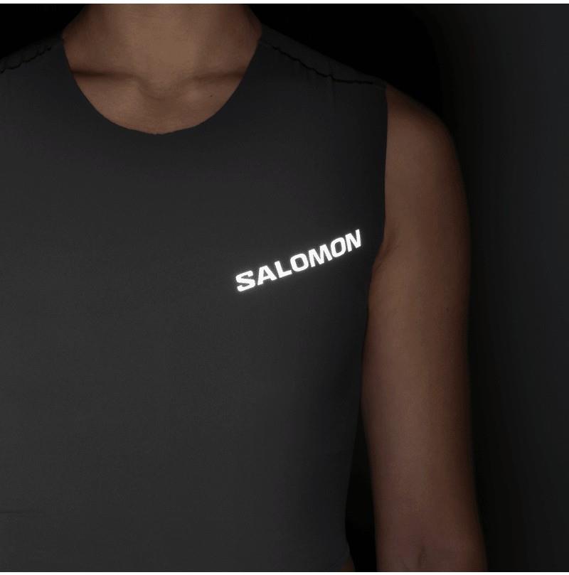 S/Lab Race Crop - Womens - deep black 1