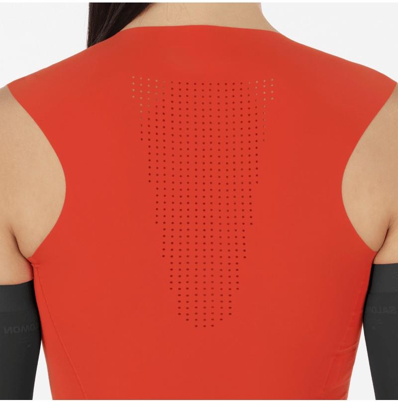 S/Lab Race Crop - Womens - fiery red 1