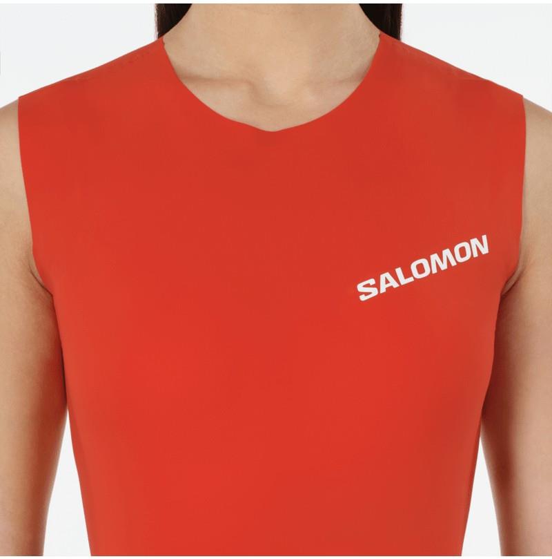 S/Lab Race Crop - Womens - fiery red 1