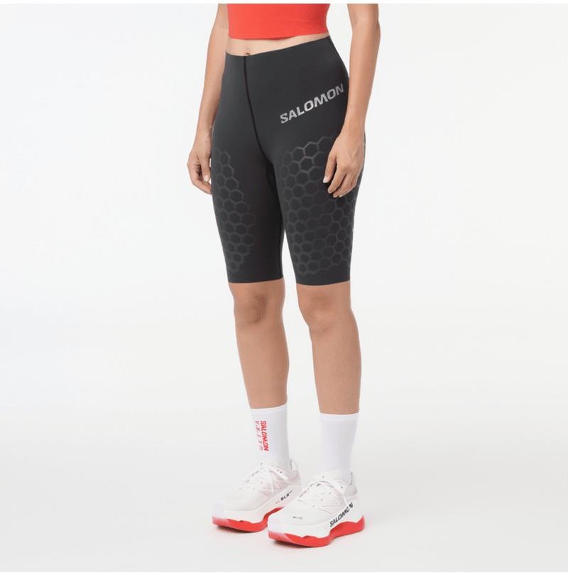 S/Lab Rheon Short Tights, 10" Inseam - Womens - deep black 1