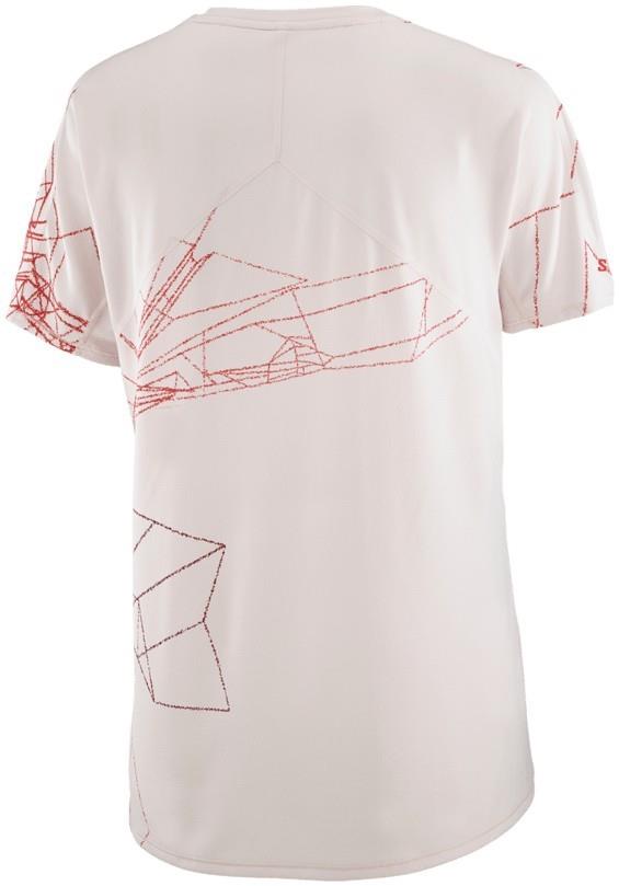 S/Lab Speed Tee - Womens - lilac ash / fiery red 1
