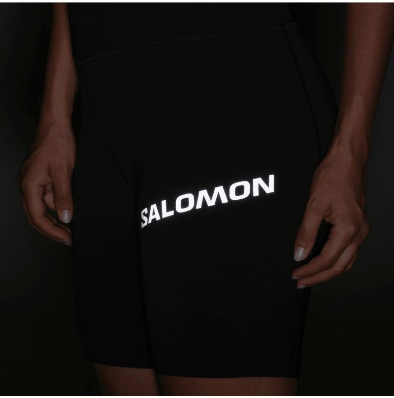 S/Lab Stow Short Tights, 7" Inseam - Womens - deep black 1