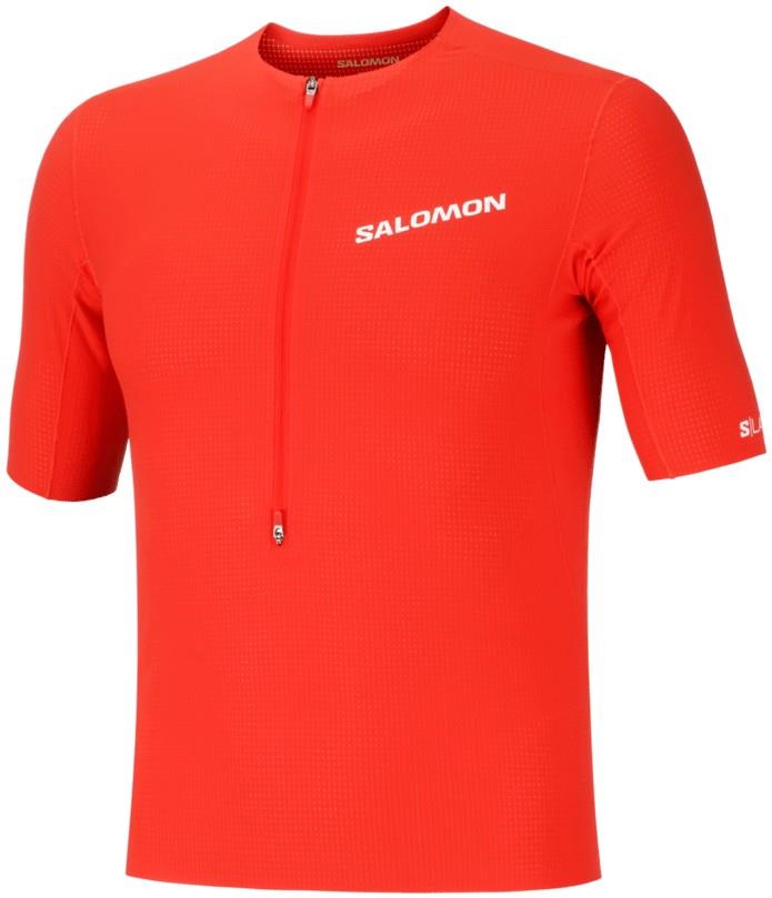 S/Lab Zip SS Tee - Mens - fiery red 1