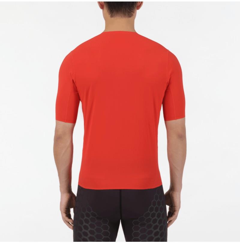 S/Lab Zip SS Tee - Mens - fiery red 1
