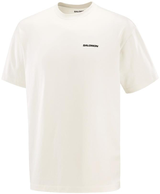 Salomon Chest Logo Tee - Mens - whisper white 1