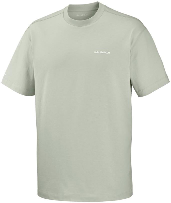 Salomon Chest Logo Tee - Mens - wrought iron 1
