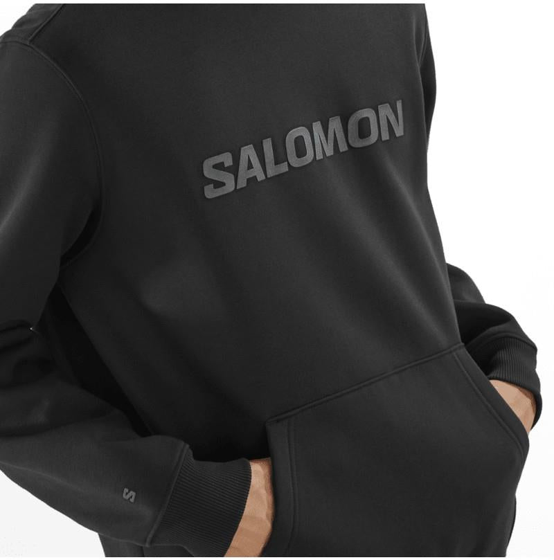 Salomon Hoodie - Mens - deep black 1