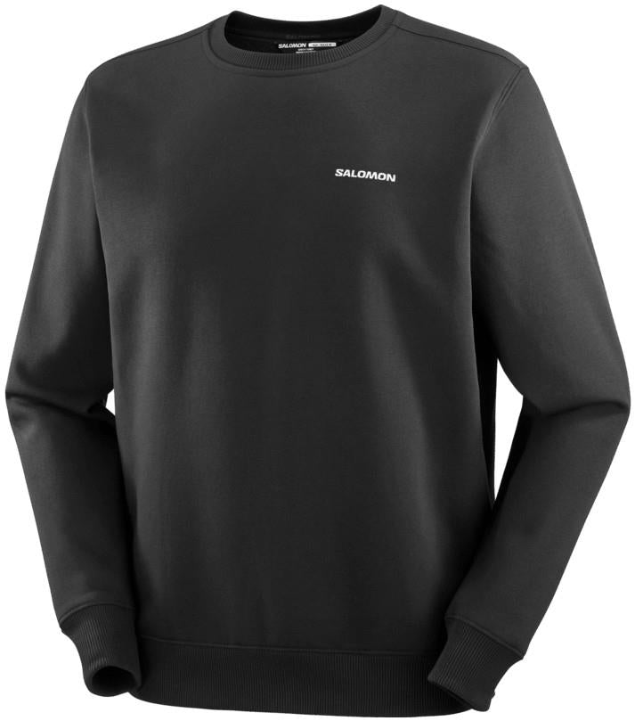 Salomon Logo Crewneck - Mens - deep black 1