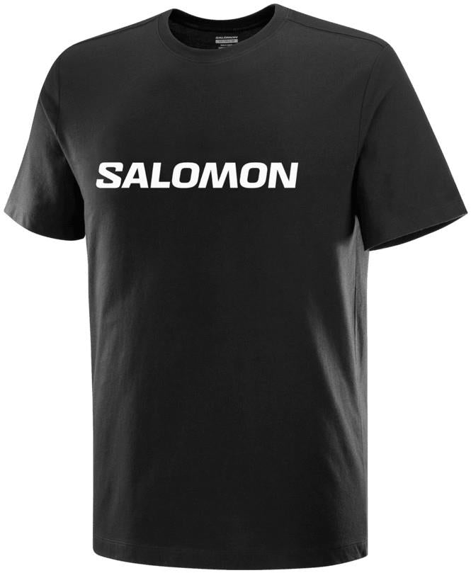 Salomon Logo SS Tee - Mens - deep black 1