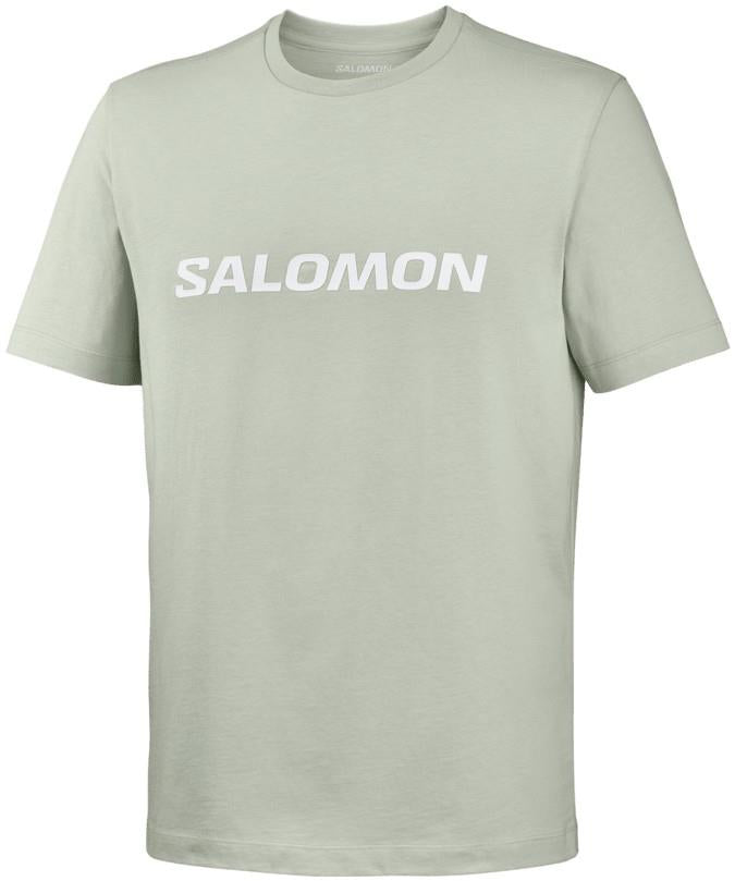 Salomon Logo SS Tee - Mens - wrought iron 1