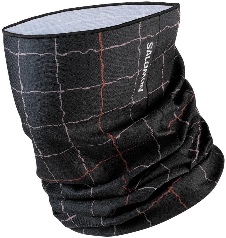 Salomon Neck Gaiter GFX - deep black / burnt umber / antler 1