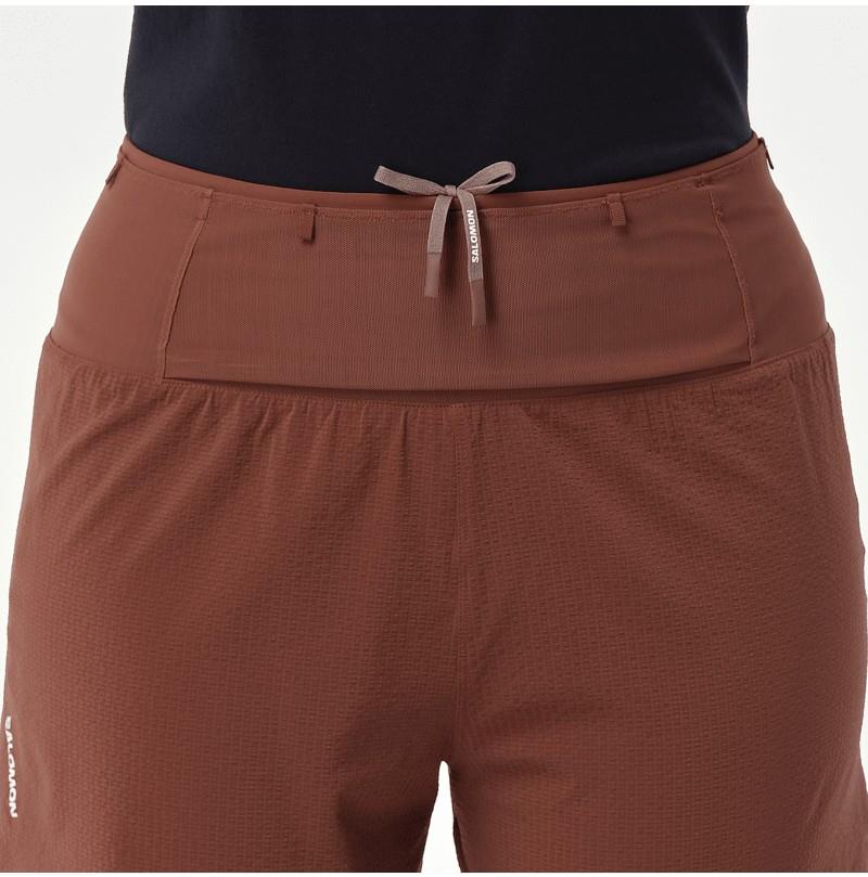 Sense Aero 2-in-1 Shorts, 4" Inseam - Womens - burnt umber 1