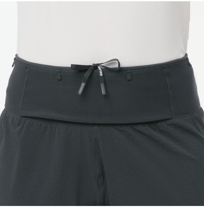 Sense Aero 2-in-1 Shorts, 4" Inseam - Womens - deep black / reflective charcoal gray 1