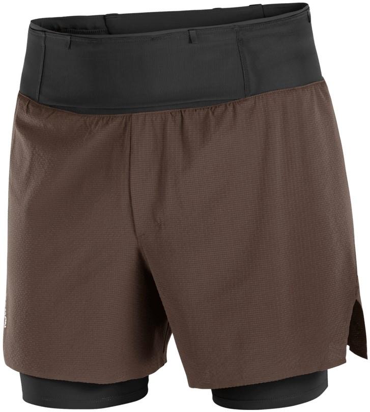 Sense Aero 2-in-1 Shorts, 5" Inseam - Mens - coffee bean 1