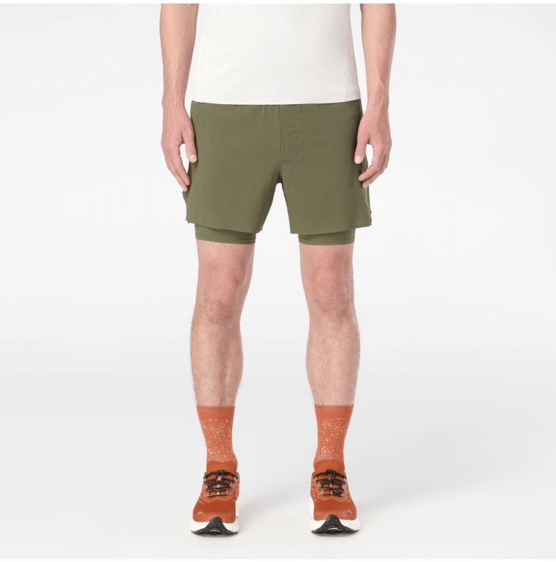 Sense Aero 2-in-1 Shorts, 5" Inseam - Mens - dakota shadow 1