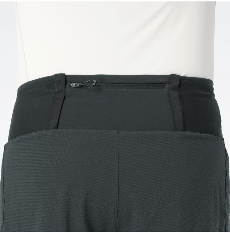 Sense Aero 2-in-1 Shorts, 5" Inseam - Mens - deep black / reflective charcoal gray 1
