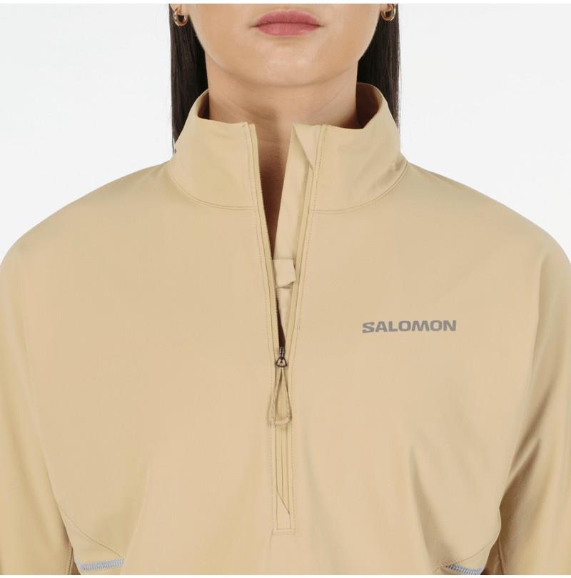 Sense Aero Hybrid Cropped Pullover - Womens - tundra 1