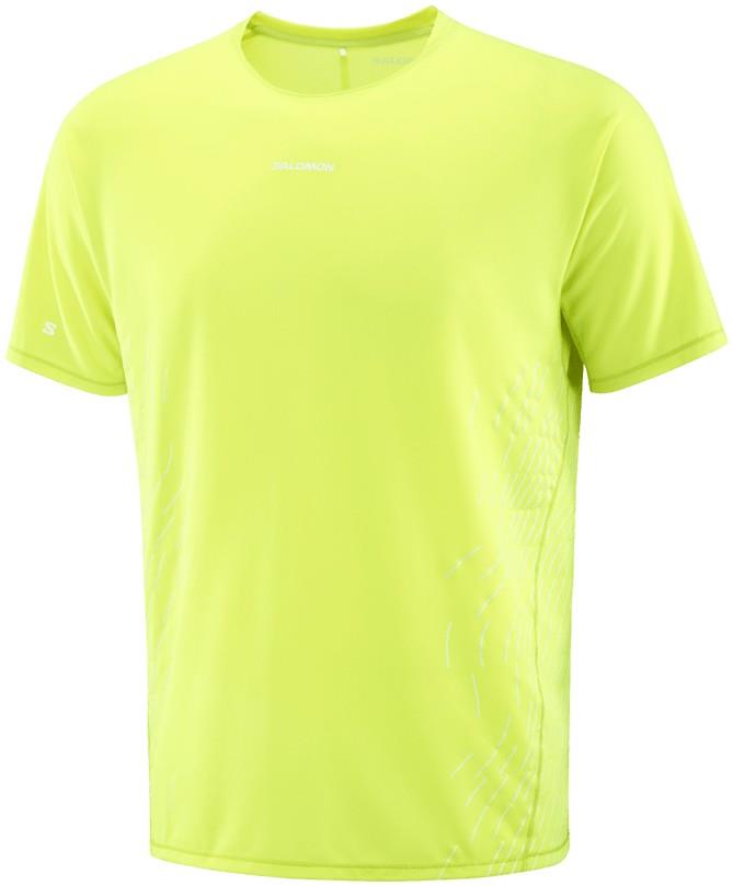 Sense Aero SS Tee GFX - Mens - acid lime / butterfly 1
