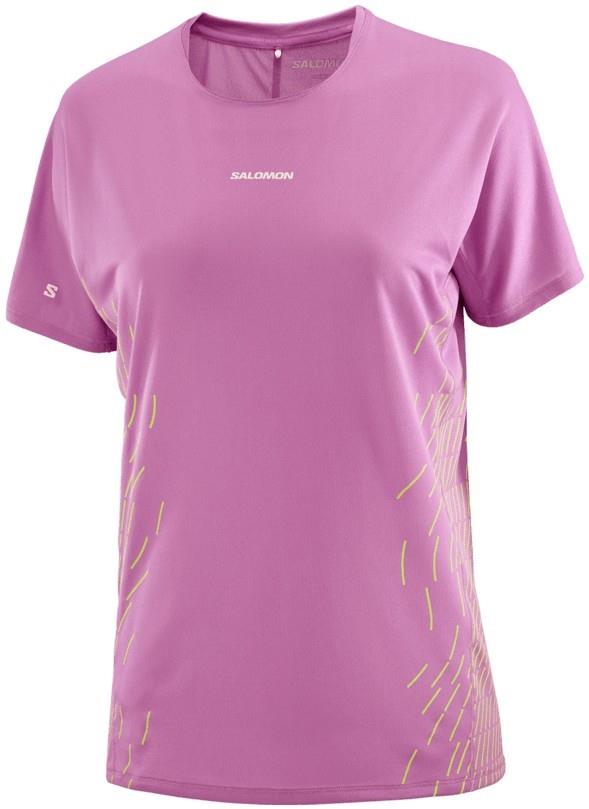 Sense Aero SS Tee GFX - Womens - iris orchid / acid lime 1