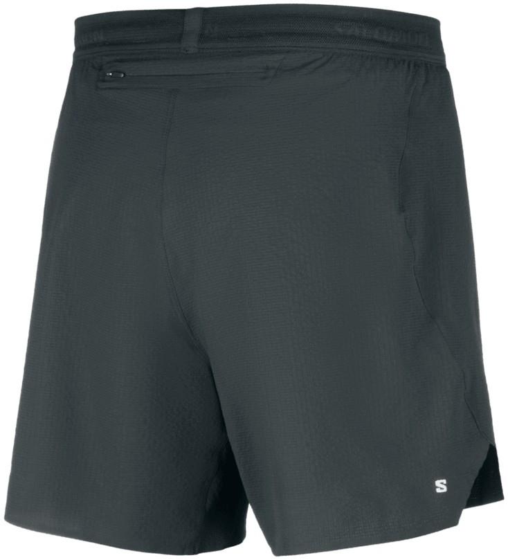 Sense Aero Shorts, 7" Inseam - Mens - deep black / reflective light gray 1
