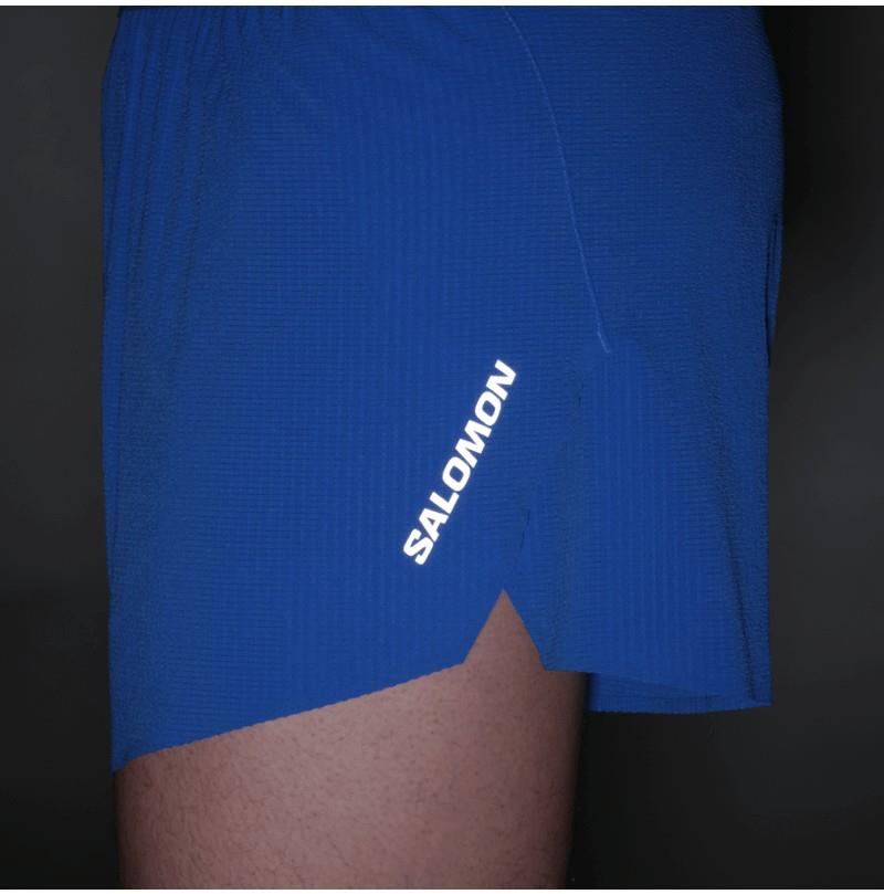 Sense Aero Split Shorts, 3" Inseam - Mens - pacific pulse 1