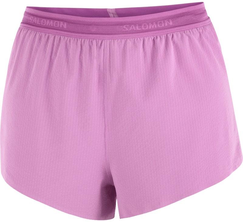 Sense Aero Split Shorts, 3" Inseam - Womens - iris orchid 1