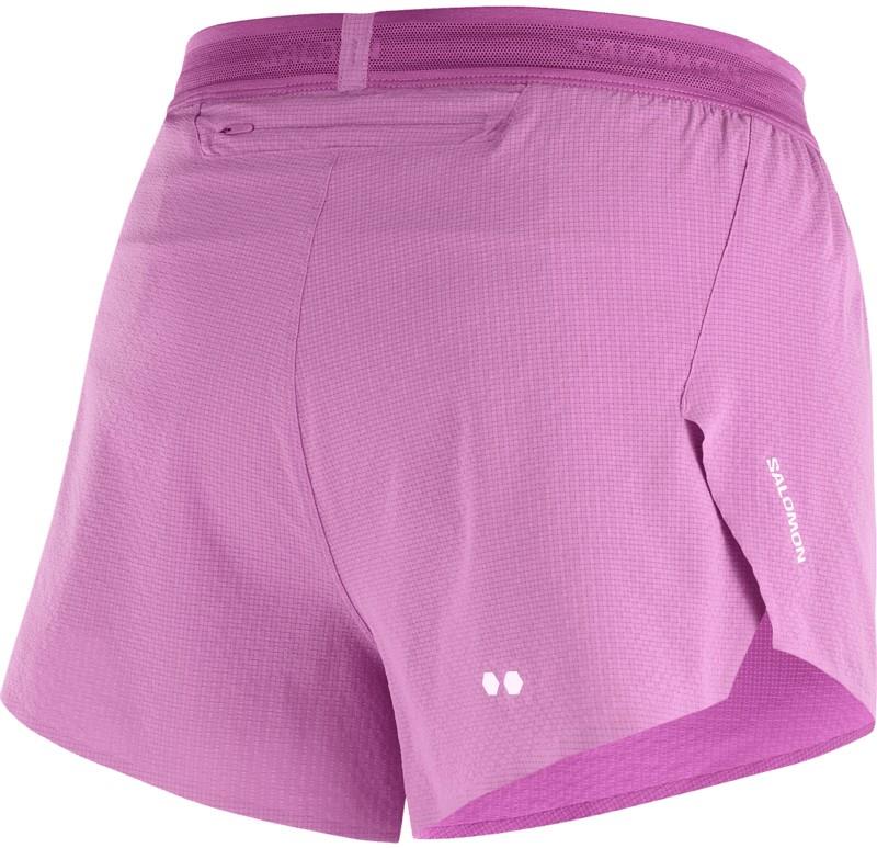 Sense Aero Split Shorts, 3" Inseam - Womens - iris orchid 1