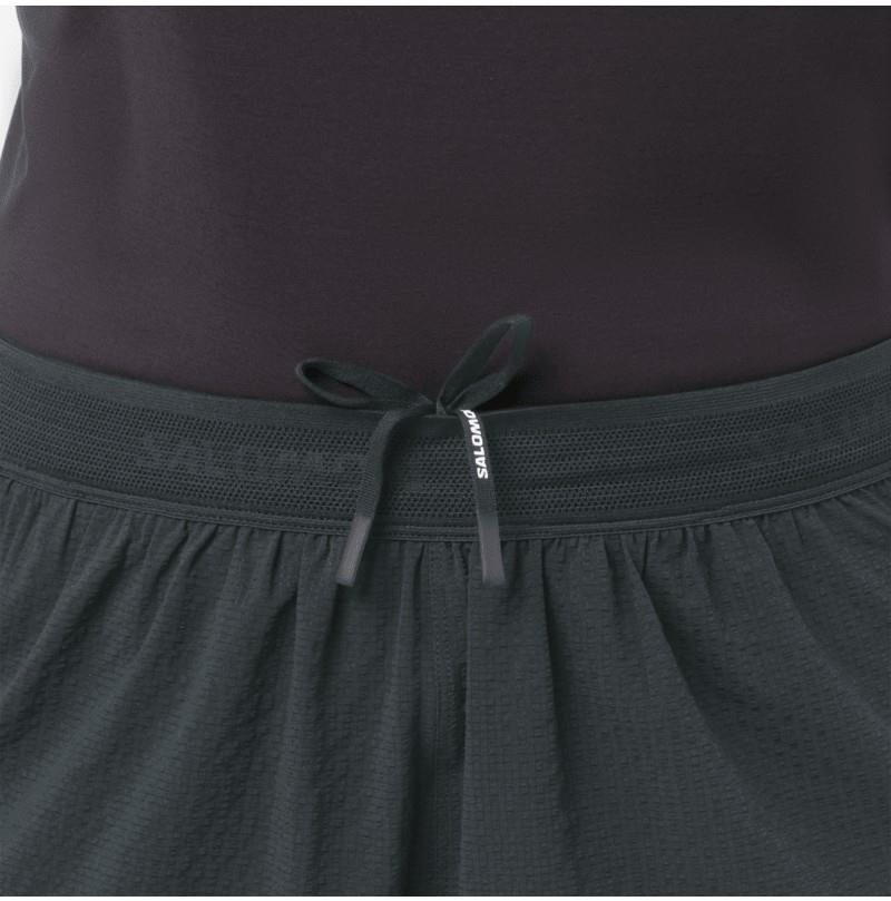 Sense Aero Stow Shorts, 4" Inseam - Womens - deep black / reflective light gray 1